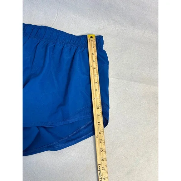 Athleisure Athletic Works Women L Blue White Running Shorts Waffle Knit Tank Set - Picture 6 of 12